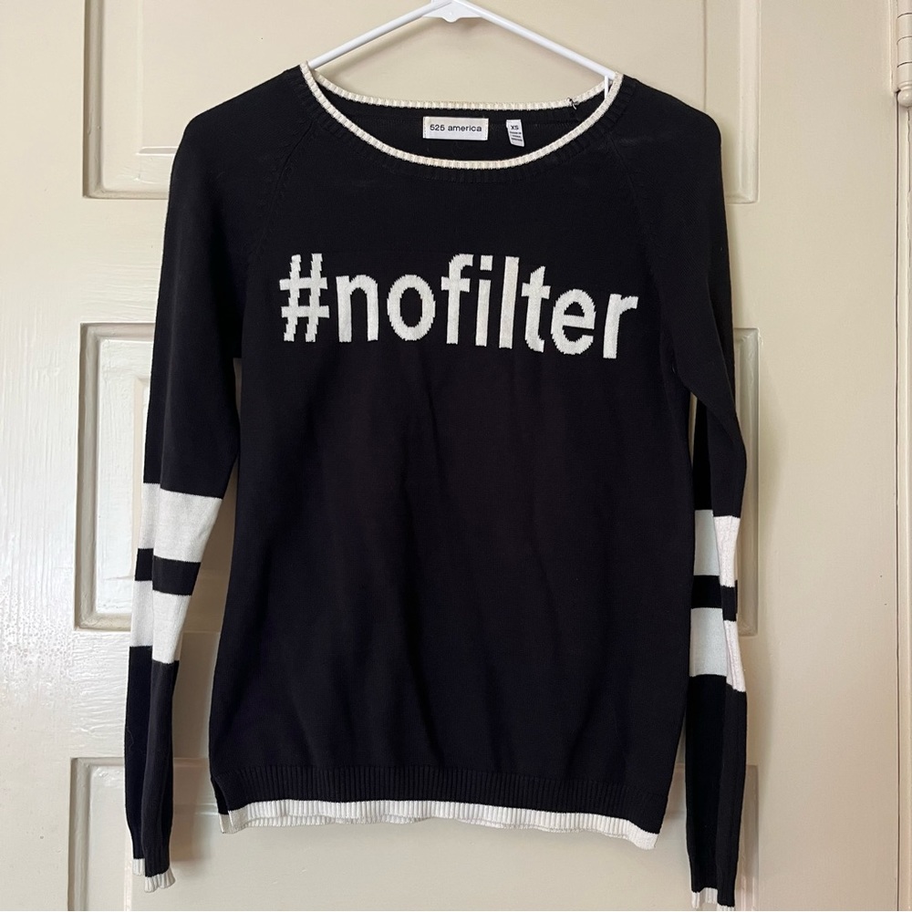 525 America #nofilter sweater black
